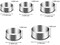 Biscuit Cookie Cutters Set,Stainless Steel Circle Round Cookie Biscuit Cutters in Graduated Sizes Shape Molds for Pastries Doughs Doughnuts, 5 Pieces